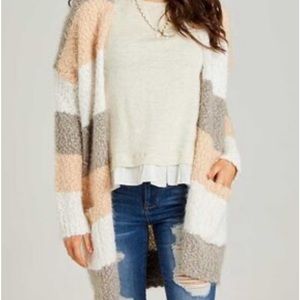 Super soft Color block cardigan